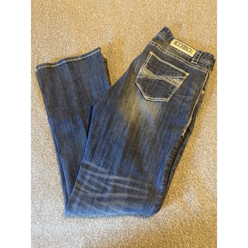 Rock And Roll Cowgirl Women's Bootcut 34x32 Mid Rise